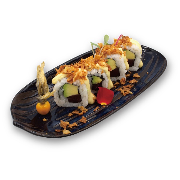 Uramaki atún cebolla (8u)