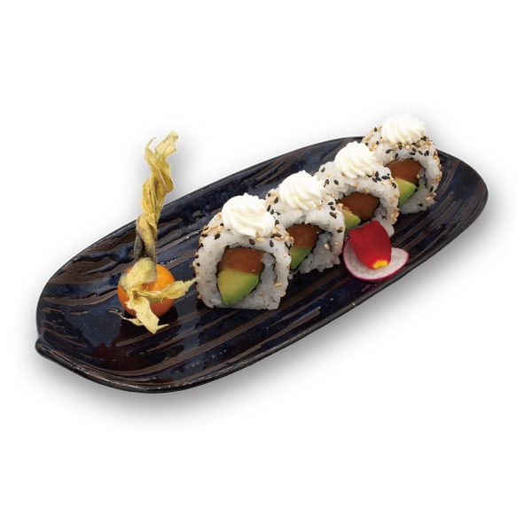 Uramaki Salmón queso (8u)