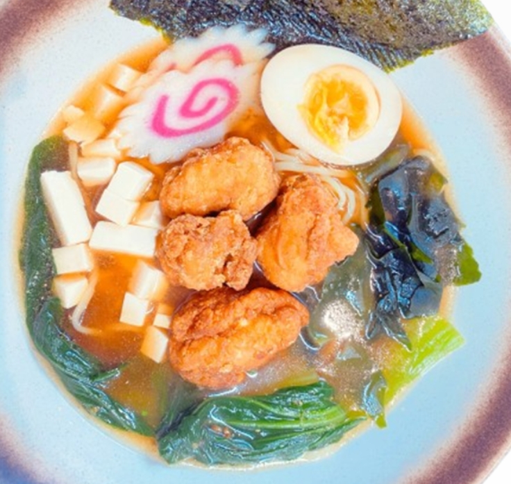 Karaage miso ramen spicy